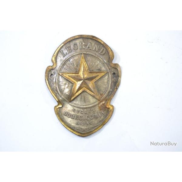 Ancienne plaque de v�lo bicyclette LE GRAND LEGRAND cycles Bourg&Comin Aisne