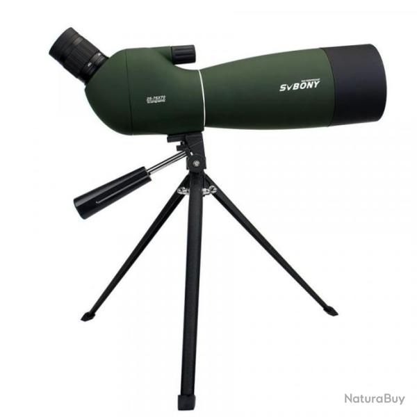 Longue Vue d'Observation T�lescope Zoom x 25 x 75 70 mm �tanche IP65 Monoculaire + Support T�l�phone