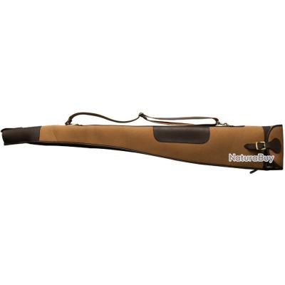 Housse à Fusil Vintage en Toile et Cuir Sac de transport pour la chasse Pistolet Fusil étui 134,60cm - Housses et fourreaux pour fusil (8648183
