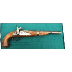 Pistolet avec montage d'une platine Trenton 1884 &agrave; canon pour tr&eacute;pied en fonction