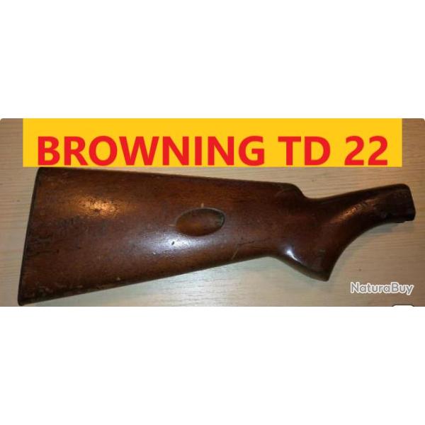 CROSSE DE CARABINE BROWNING semi-auto TD 22    OCCASION fente tr�s mal r�par�e  photos    crosseuni2