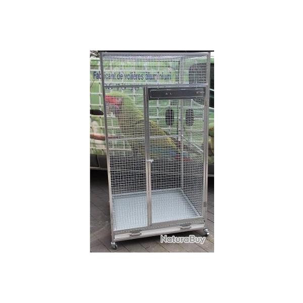 Cage perroquet Aluminium galvanis� 1x1x2 cage alu cage gris du gabon amazon eclectus youyou perruche