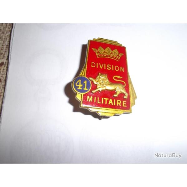 INSIGNE MILITAIRE 41 �me DIVISION MILITAIRE