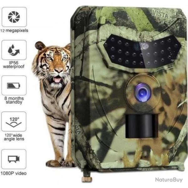 Cam�ra de Chasse �tanche 12MP 1080P HD Grand Angle Capteur de Mouvement Infrarouge