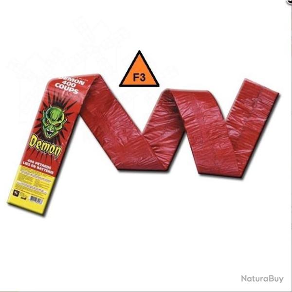 Mitraillette batterie de 400 P�tards DEMON 400 COUPS Ardi Feux d'artifice