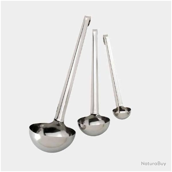 LOUCHE MONOBLOC INOX 18/10 8 cm