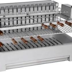 GRIL BARBECUE INTEGRAL 600 CM INOX BELLYNCK AVEC TOURNEBROCHE ELEC
