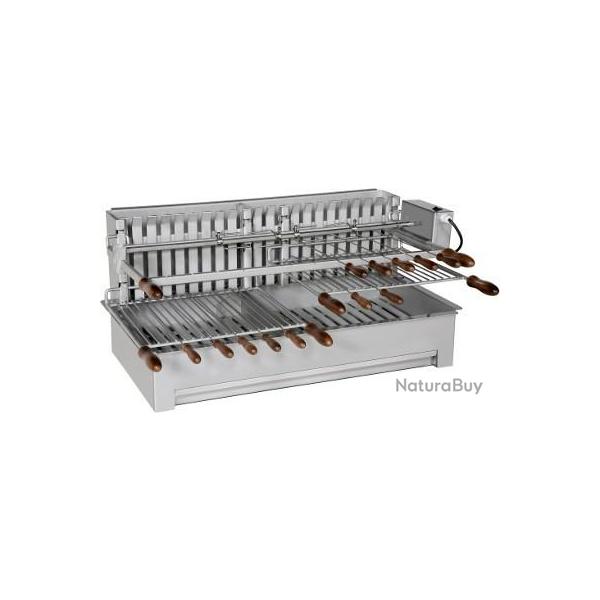 GRIL BARBECUE INTEGRAL 800 CM INOX BELLYNCK AVEC TOURNEBROCHE ELEC