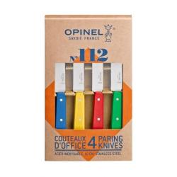 COFFRET 4 COUTEAUX OFFICE OPINEL COULEUR