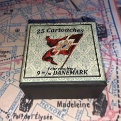 9 mm 1891 Danemark (Houllier & Blanchard): Reproduction boite munitions (vide) collection HB 8665337