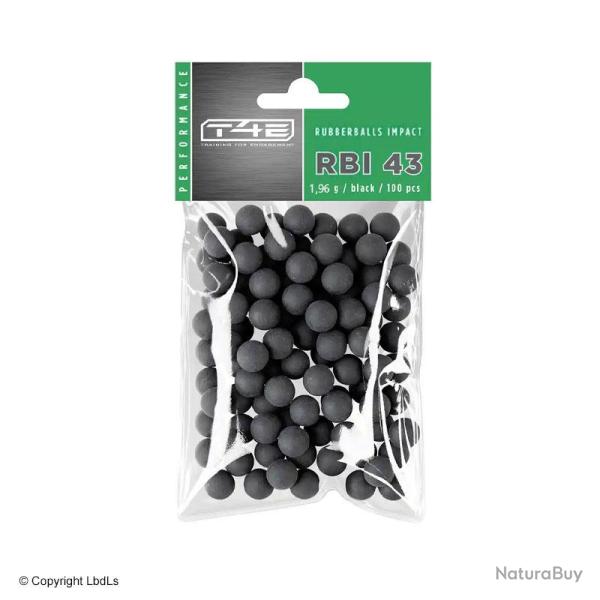 100 billes caoutchouc m�tal .43