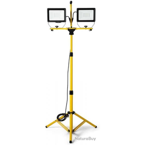 Projecteur LED t�lescopique 170 cm sur tr�pied - Etanche - Livraison gratuite et rapide