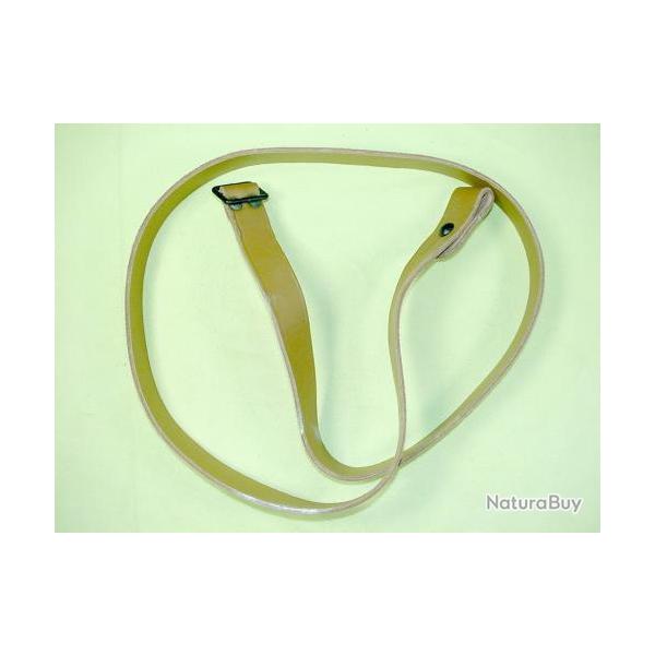 Bretelle cuir r�glementaire pour carabine Mas 45 �tat neuf