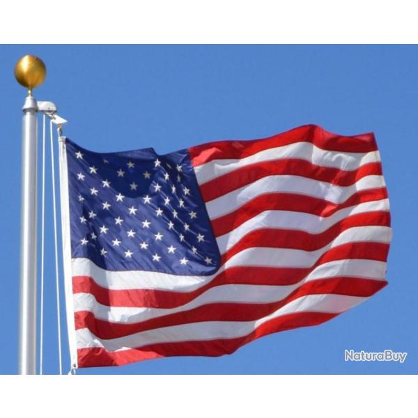 Drapeau Am�ricain stars and strippes , en tissus GRAND FORMAT ou m�tal sticker WESTERN outdoors