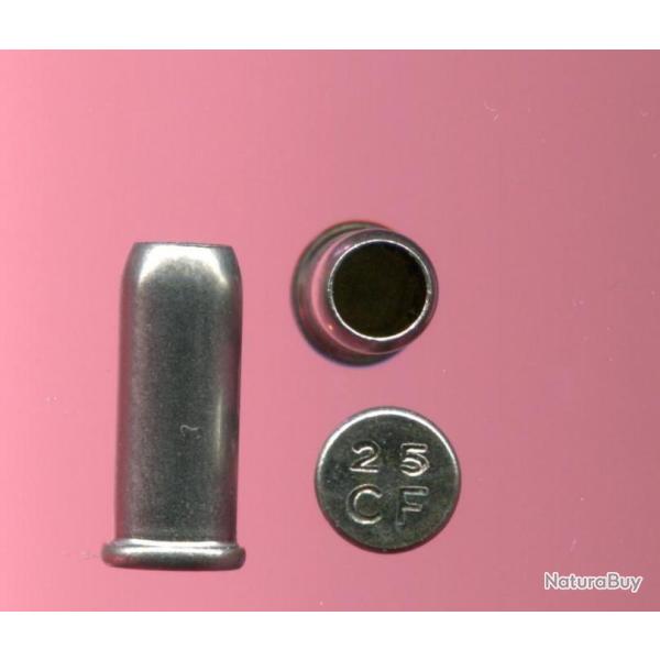 .25 annulaire - cartouche  blanc - longueur = 16.20 mm - diamtre de l'tui = 6.28 mm