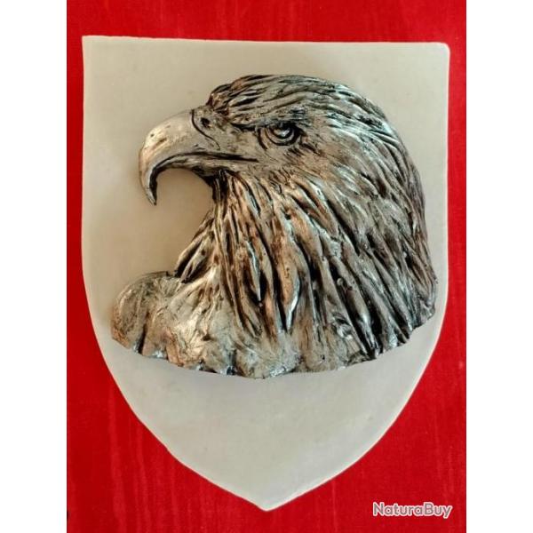 Blason Aigle patine tain avec accroche