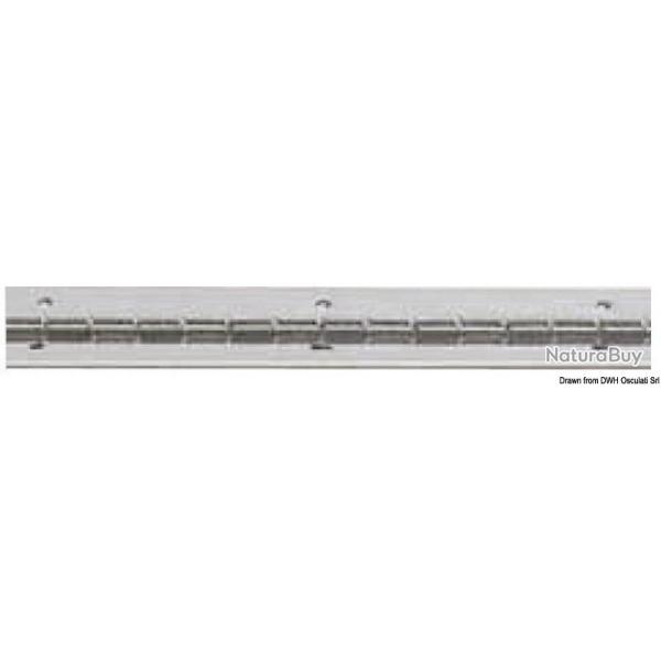 Charni�re barres 2m inox poli miroir 40 mm