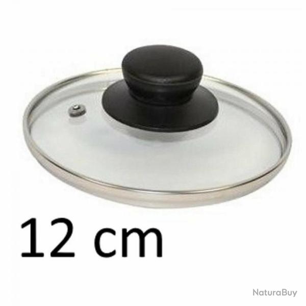 COUVERCLE DE CASSEROLE en VERRE  12 CM
