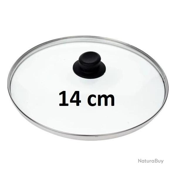 COUVERCLE DE CASSEROLE en VERRE � 14 CM