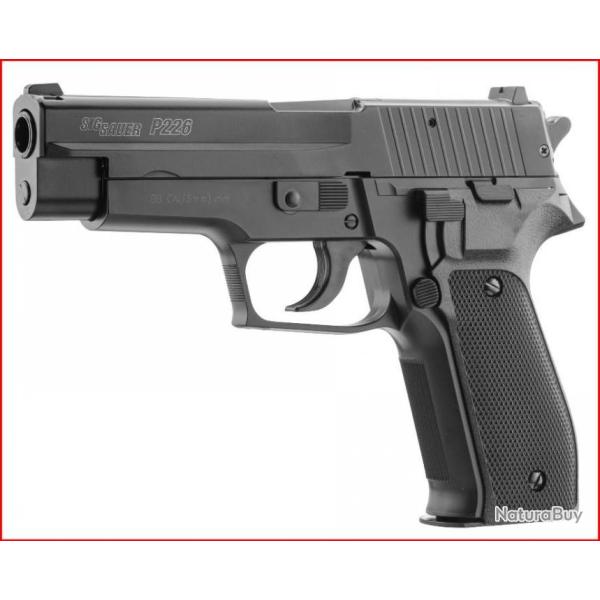 Rplique pistolet  ressort Sig Sauer P226 culasse mtal 0,5J