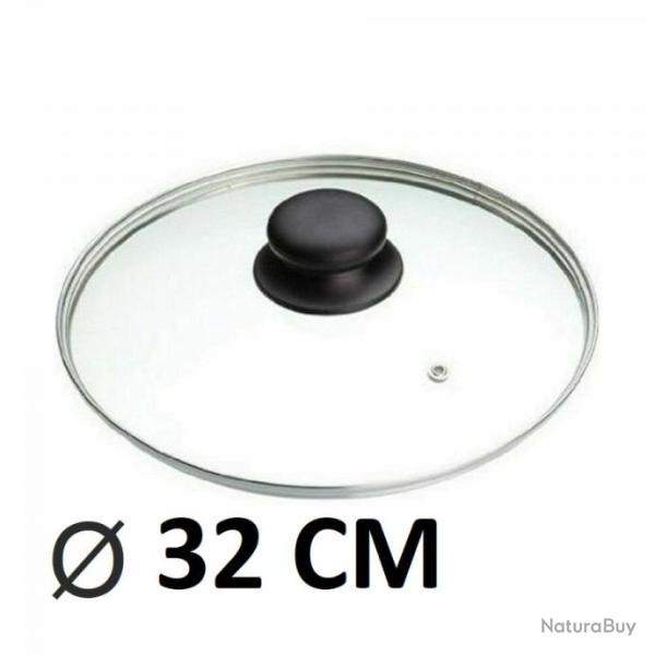 COUVERCLE DE CASSEROLE en VERRE � 32 CM