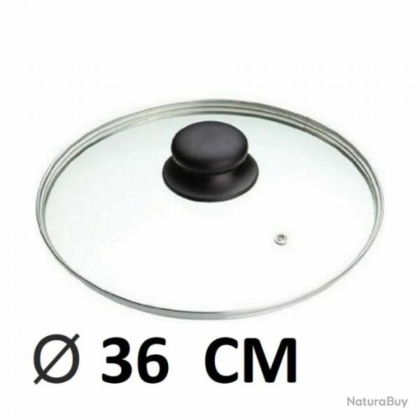 COUVERCLE DE CASSEROLE en VERRE � 36 CM