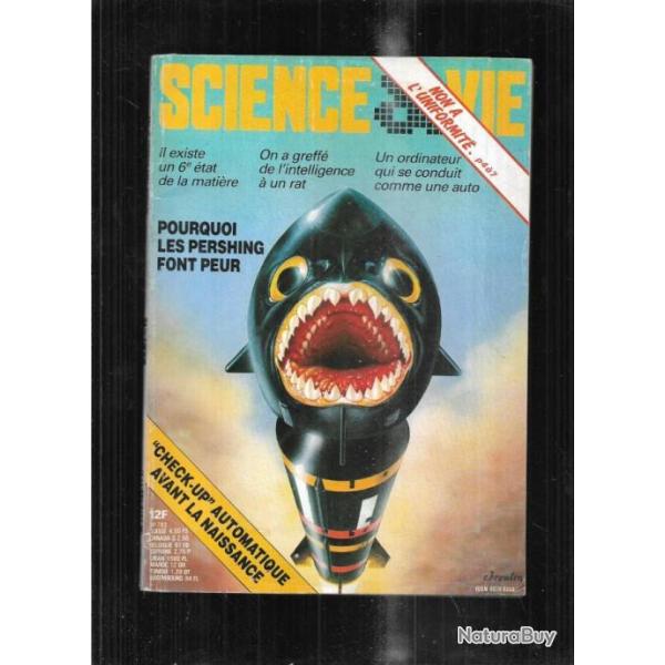 science et vie octobre 1983, missiles pershing, ordinateur, adh�sifs modernes