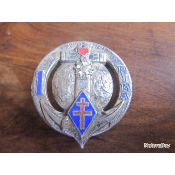 Insigne 1� RIMA R�giment Infanterie de Marine EMAIL