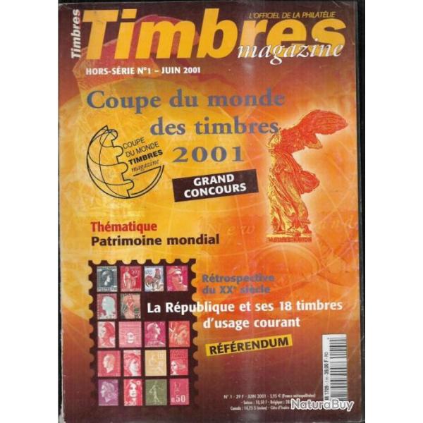 timbres magazines hors-s�rie 1 juin 2001 coupe du monde des timbres 2001, les marianne