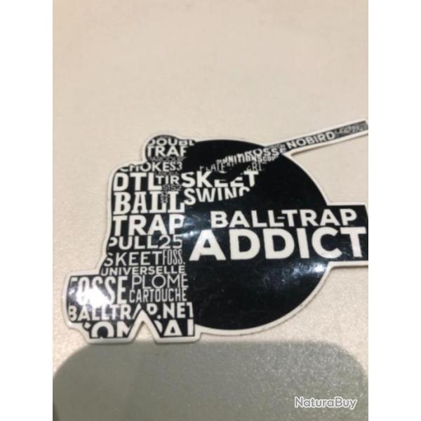 Autocollant Ball Trap Addict