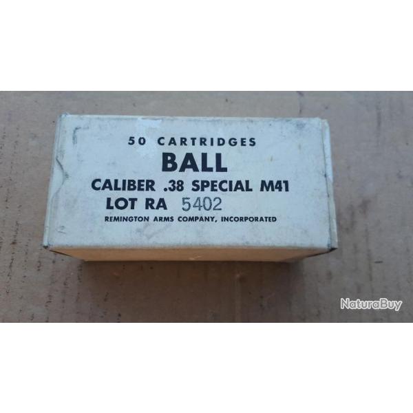 Boite vide 50 cartouches Remington 38 Special M41