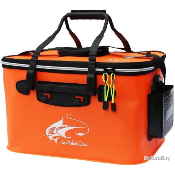 Sac Vivier de P�che Pliable Bo�te R�servoir Eau  Seau Box Imperm�able 30 L Orange Livraison Gratuite