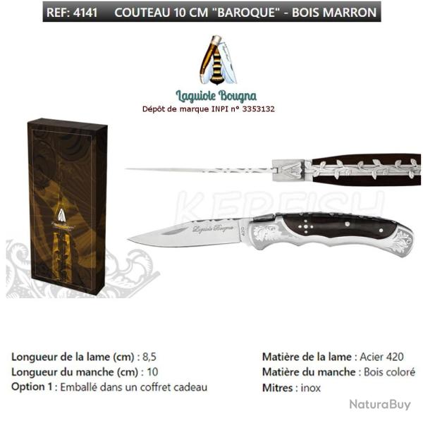 Coffret couteau Baroque 4141 Laguiole BOUGNA