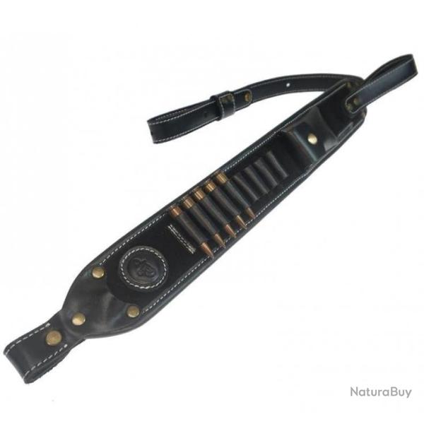 Sangle/bretelle carabine - Luxe noire - Avec accroches - Livraison GRATUITE