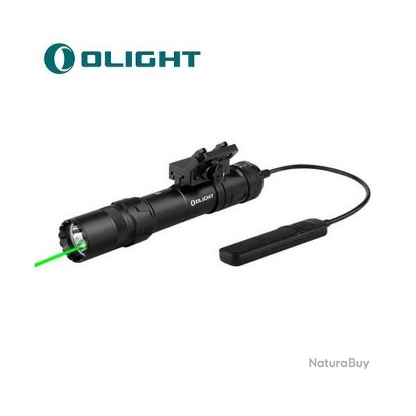 Lampe Torche Olight Odin GL M - 1500 Lumens - Fixation M-LOK et Switch - Laser Vert