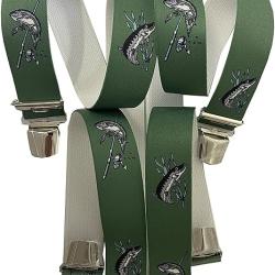 Bretelles &agrave; pinces r&eacute;glables, &agrave; motifs la p&ecirc;che &agrave; la ligne n&deg;21