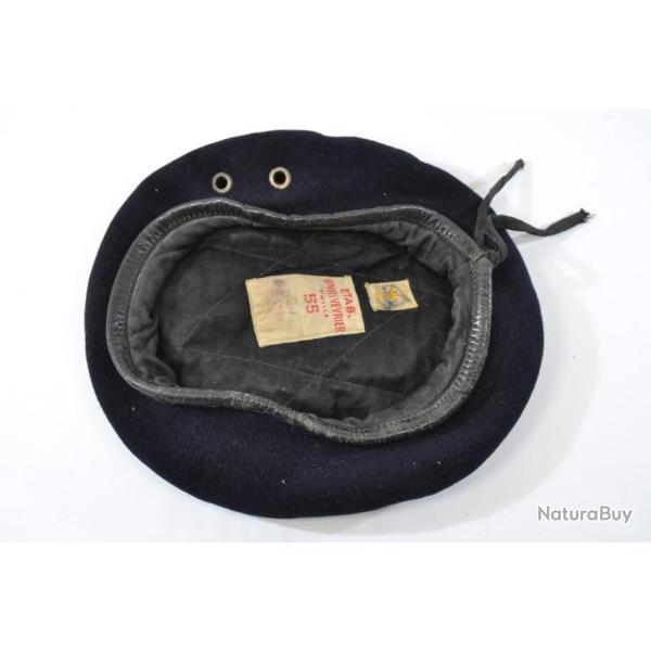 Ancien bret rglementaire Arme Franaise ETAB Henri Veyrier  taille 55 bleu