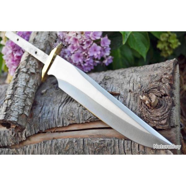 Lot de 2 Lames � Customiser Lames Acier Inox Garde Laiton BL015