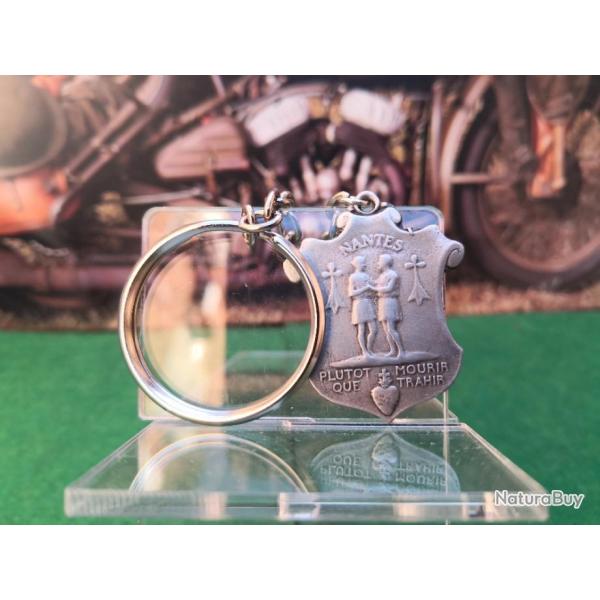 Porte cl�s Nantes - Plut�t mourrir que trahir - Hauteur : 35 mm - Largeur 27 mm
