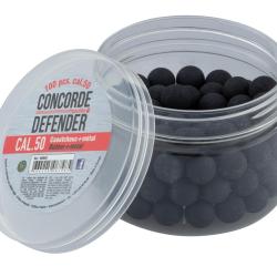 Cal. 50 - Billes de D&eacute;fense caoutchouc m&eacute;tal x 100