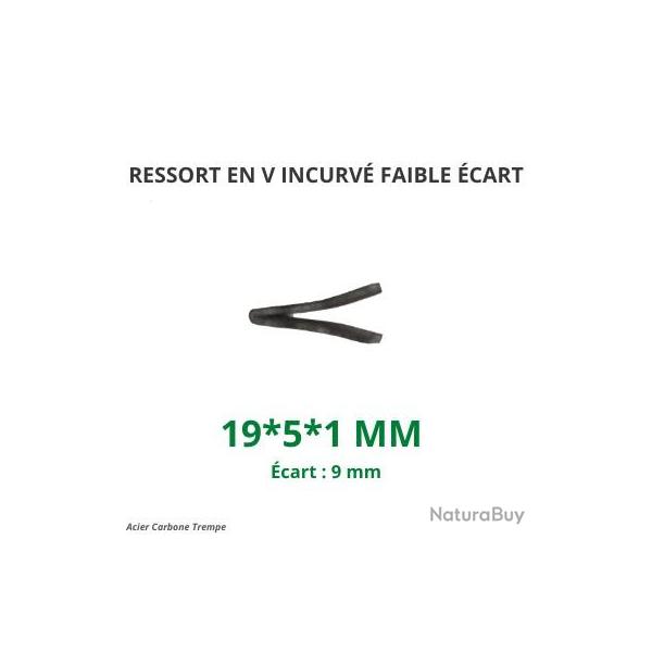 Ressort renforc� en V [19x5x1] Ecart 9 mm
