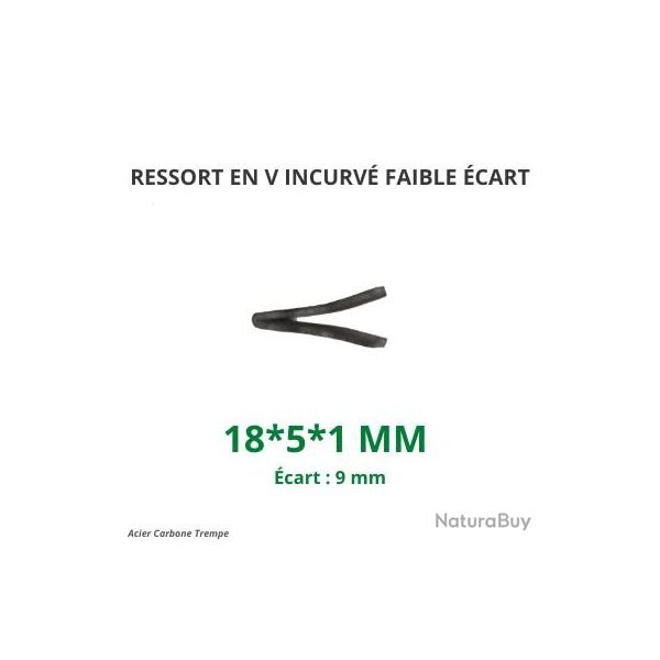 Ressort  renforc� en V [18x5x1] Ecart ,9 mm