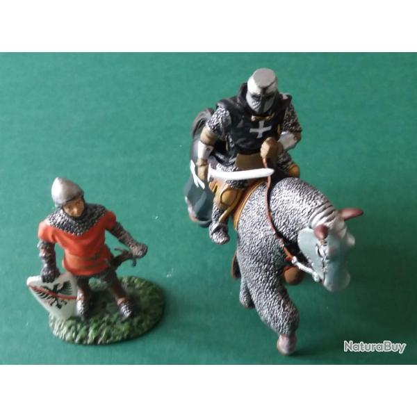 ANCIENNE EDITION SUPERBE -CHEVALIER + UN SOLDAT A PIED  -