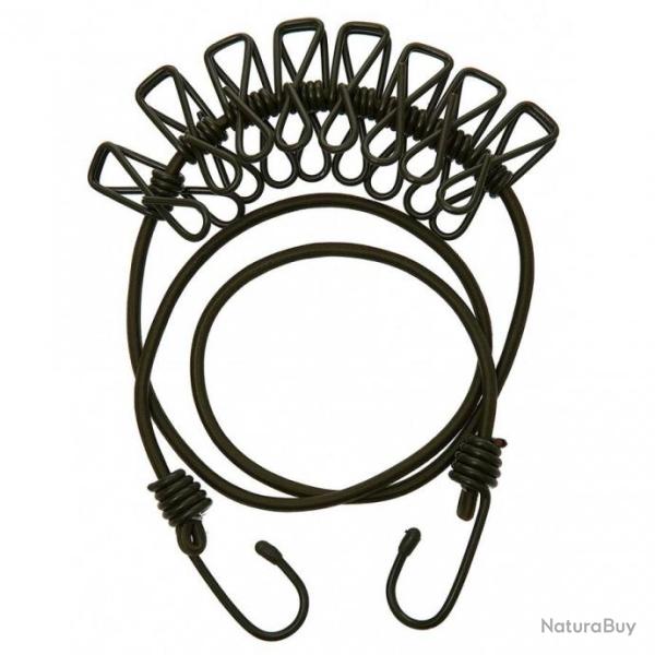 Corde � linge �lastique � crochets