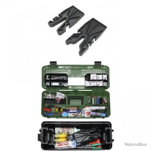 MALLETTE OUTIL 61CM NOIRE ET VERTE S&T ARMAMENT