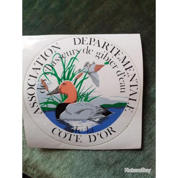 1 autocollant de l'Association Dep.des Chasseurs de Gibier d'eau 21