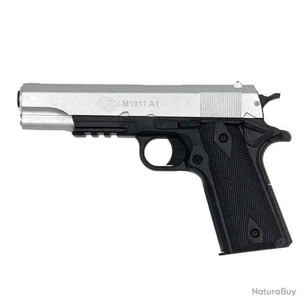 Colt 1911 M�tal Slide Dual Tone Silver/Black (Cybergun)