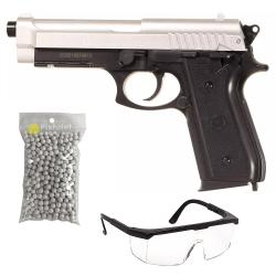 Pack PT92 HPA Dual Tone Silver/Black (Cybergun)