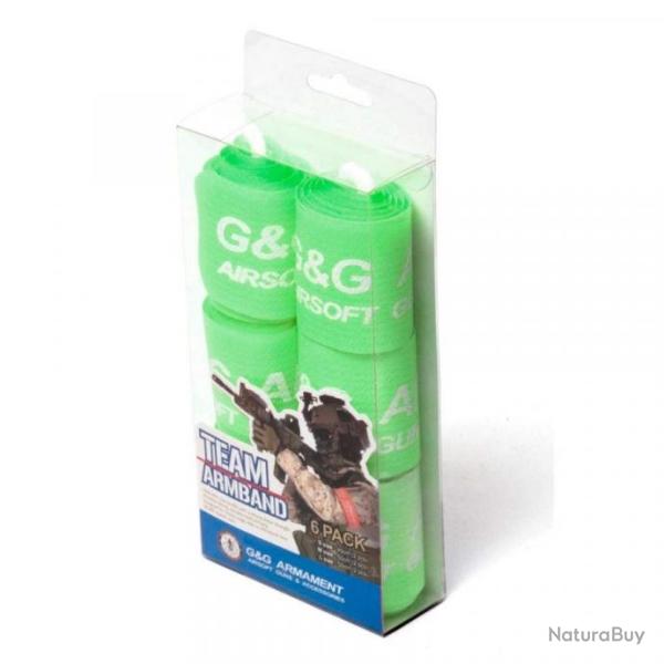 BRASSARDS VERTS 6 PCS G&G ARMAMENT