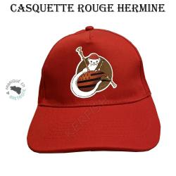 Casquette rouge de l'hermine Breizh